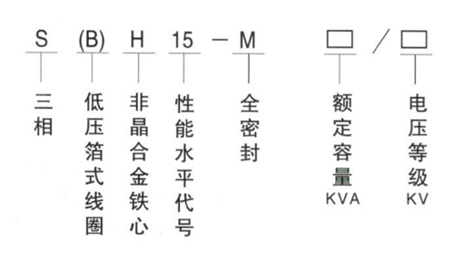 SBH15-M-200KVA非晶合金变压器